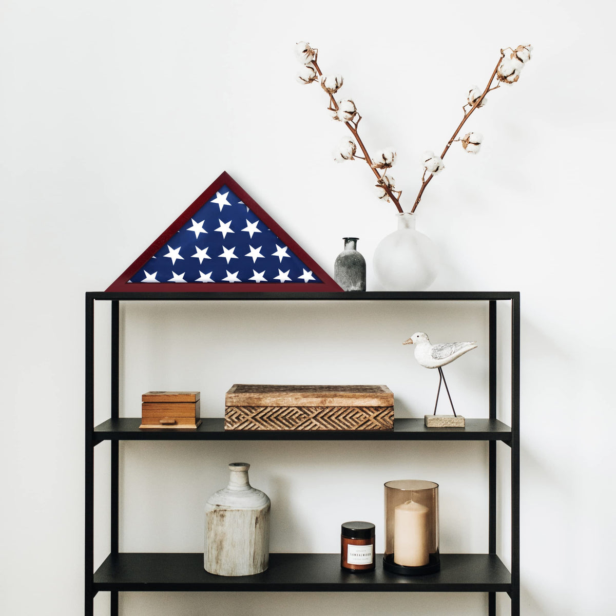 ILOT flag case ideal for commemorations and memorials with dignified presentation.
