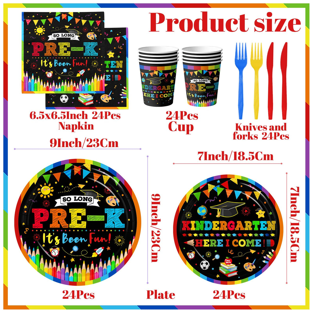 ILUIGGW colorful graduation napkin, adds cheerful color while easing party cleanup.