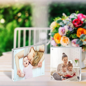 ILYXY 5-pack frame 4x4 with magnetic pins eases photo swapping