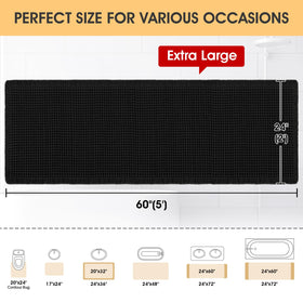 IM HOME absorbent microfiber bath mat keeps floors dry after showers