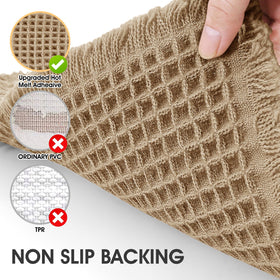 IM HOME mat features a non-slip backing to protect against slips on wet floors.