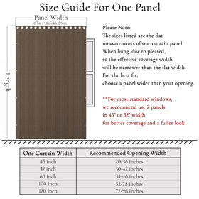 HMYI 100% Blackout Door Curtain for Doorway – Magnetic Accordion Style Closet Curtain, 80-Inch Length, W45 x L80, Brown