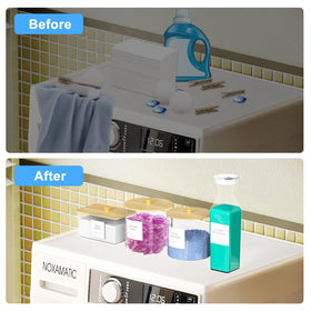 AIKAMI 3+1 Laundry Organization Set – Pods Containers, Detergent Dispenser & Dryer Sheet Holder