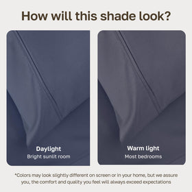 California Design Den Soft 100% Cotton Full Size Sheets – 400 TC, Indigo Dusty Blue | GH Award 2026