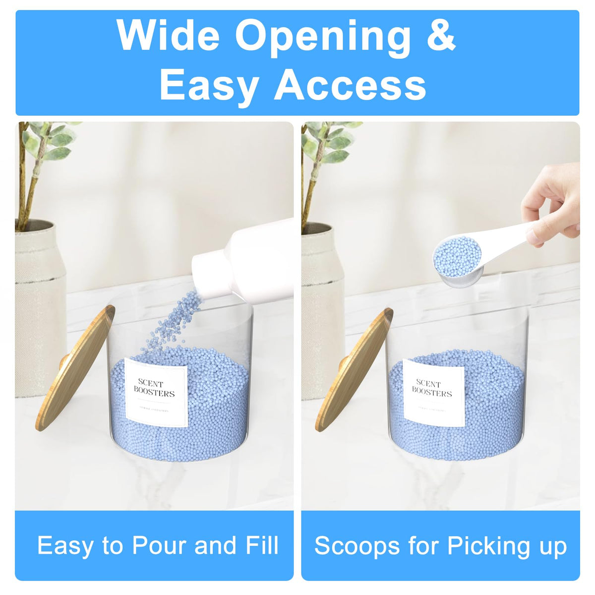 AIKAMI 3+1 Laundry Organization Set – Pods Containers, Detergent Dispenser & Dryer Sheet Holder