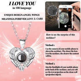 Moshen Eternal Rose Gift Box with Necklace — Preserved Rose Jewelry for Women