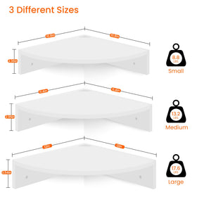 Homode floating shelves wood edge detail provides lasting support.