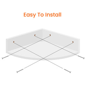 Homode corner shelves 12-inch depth illustrate versatile size options.