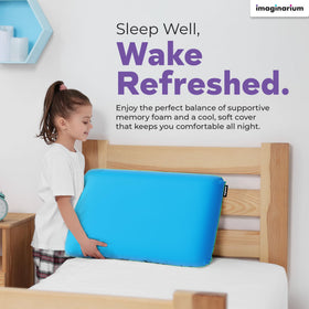Imaginarium certified-hypoallergenic pillow ideal for sensitive skin.