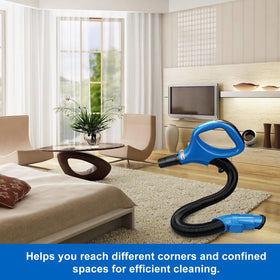 imeccalive Shark Navigator hose handle assembled, ready for smooth operation.