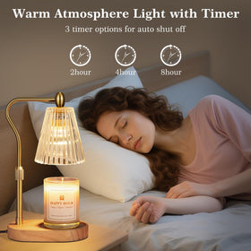 Imenlox Candle Warmer Lamp dimmer controls lighting mood.