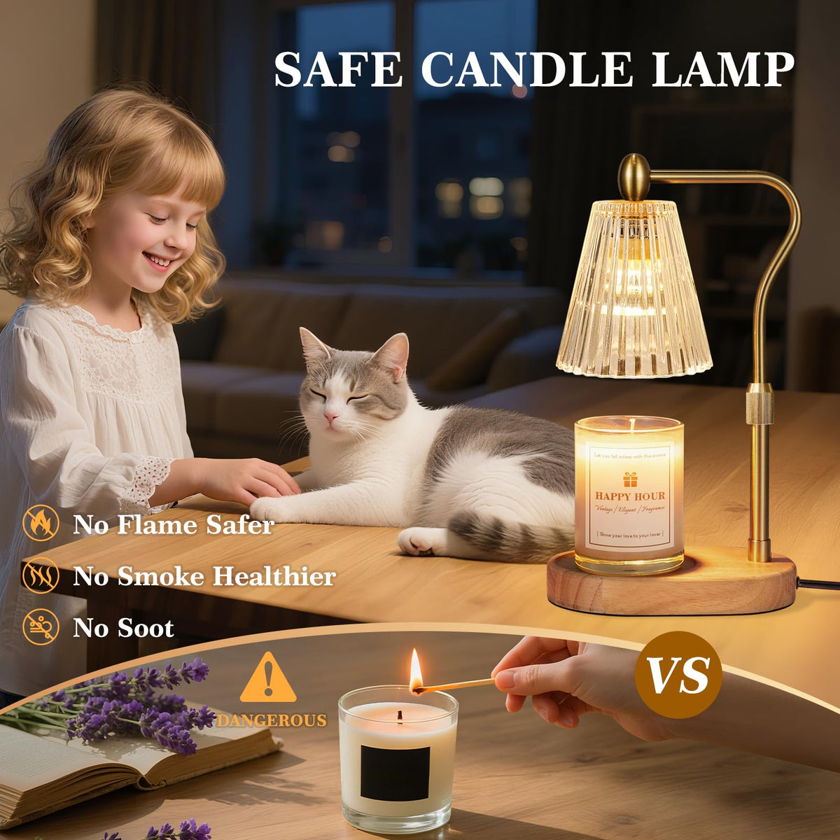 Imenlox Candle Warmer Lamp timer dial for auto-off.