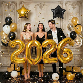 IMGAJOSKO gold confetti balloons add sparkle to photos and displays
