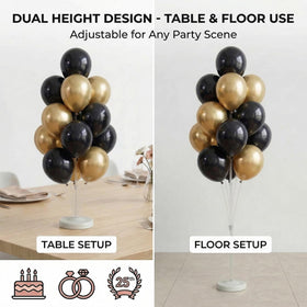 IMISNO entryway balloon columns provide dramatic backdrop for photo moments.