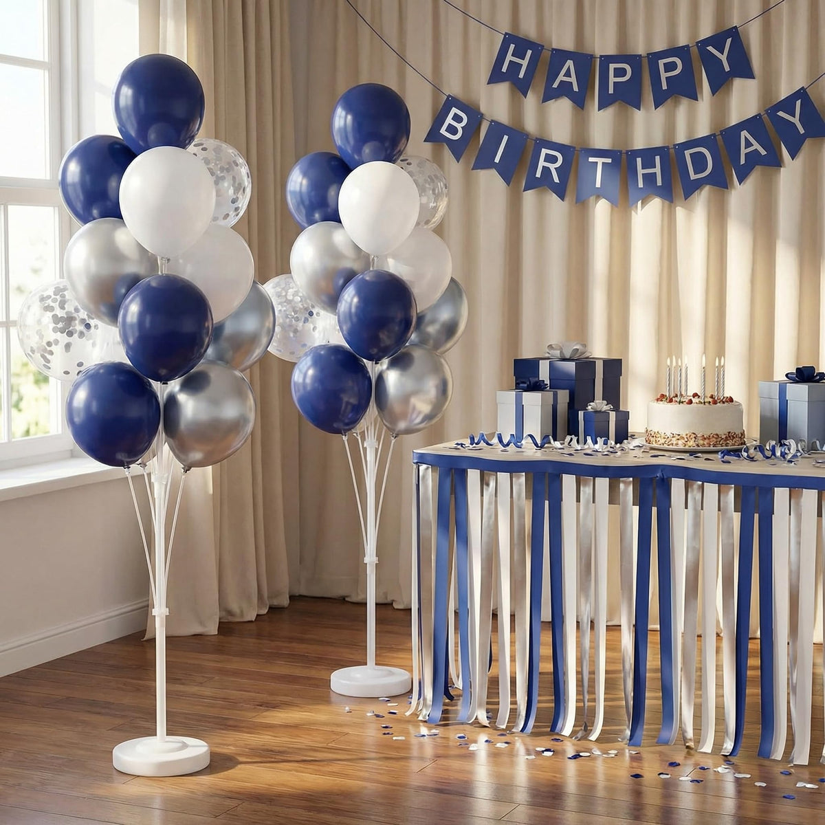 IMISNO elegant party display showcasing a dramatic table or ground centerpiece.