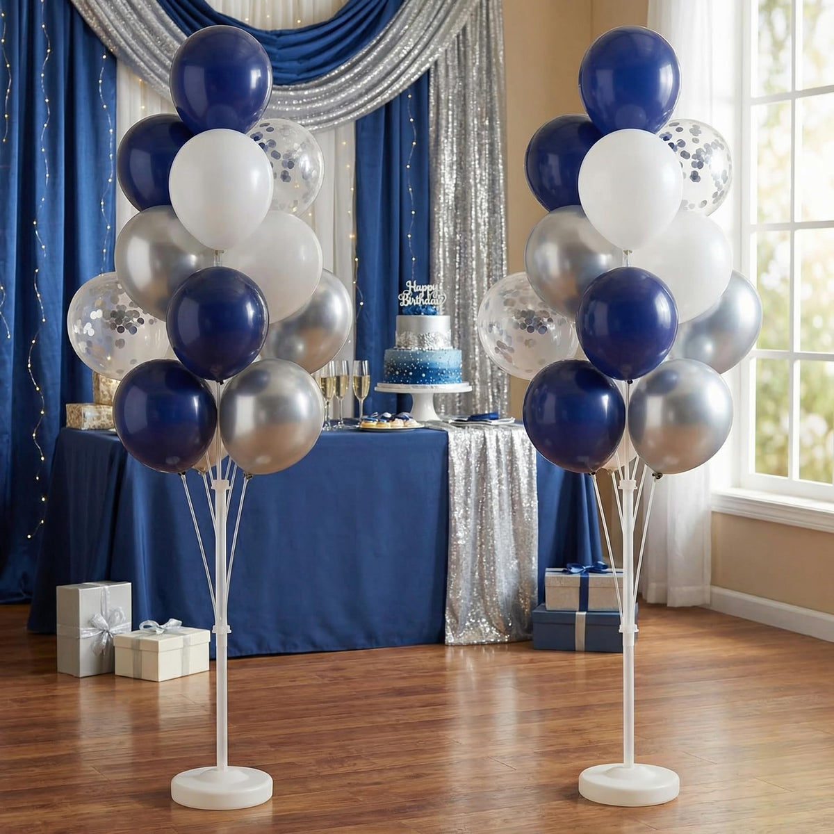 IMISNO two-piece balloon column stand offers adjustable height.