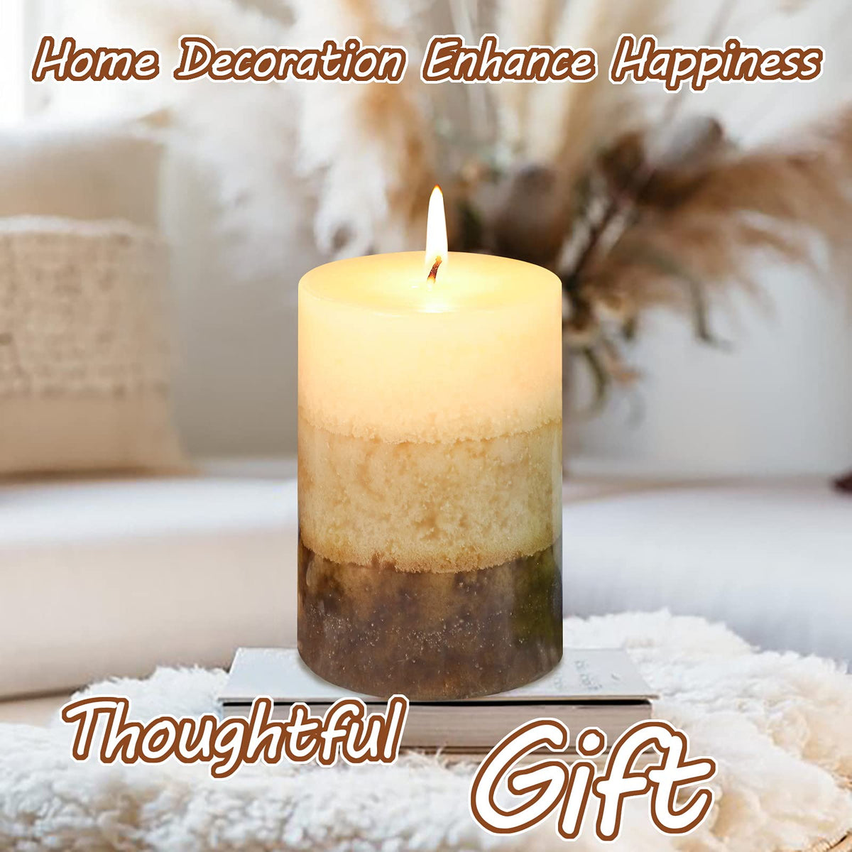 Immeiscent Vanilla Cupcake candles on table create inviting restaurant-style atmosphere.
