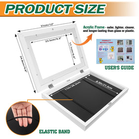 Immerrot 8.5x11 frames with large capacity for abundant children's drawings