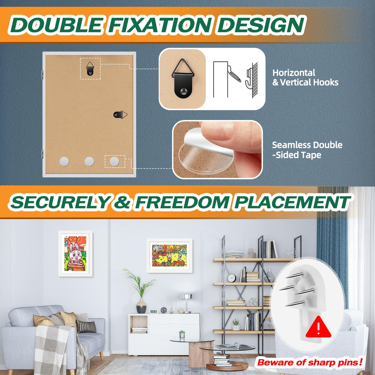 Immerrot wall hanging options for horizontal or vertical display