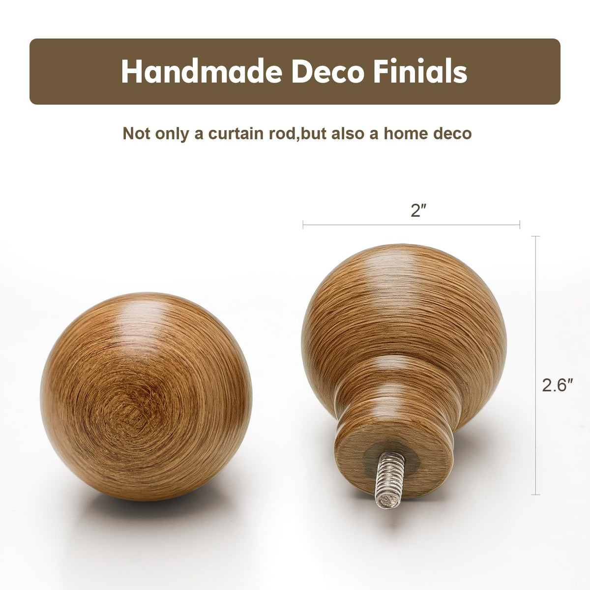 Immiehh Boho wooden rod telescopes from 32 to 88 inches for versatile setups