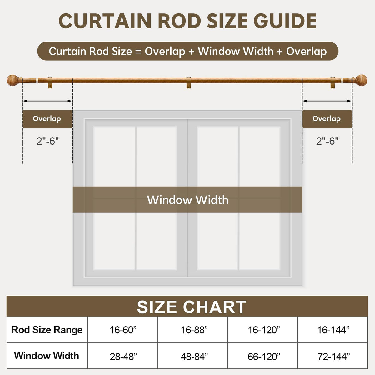 Immiehh extendable curtain rod covers wide windows elegantly.