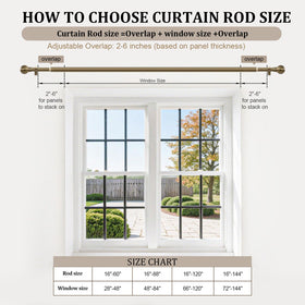 Immiehh farmhouse-style curtain rod adds rustic charm with durability.