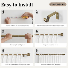 Immiehh living room curtain rod setup for a cohesive space look.