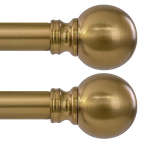 Immiehh warm gold curtain rod assembly shows sturdy metal construction for heavy drapes