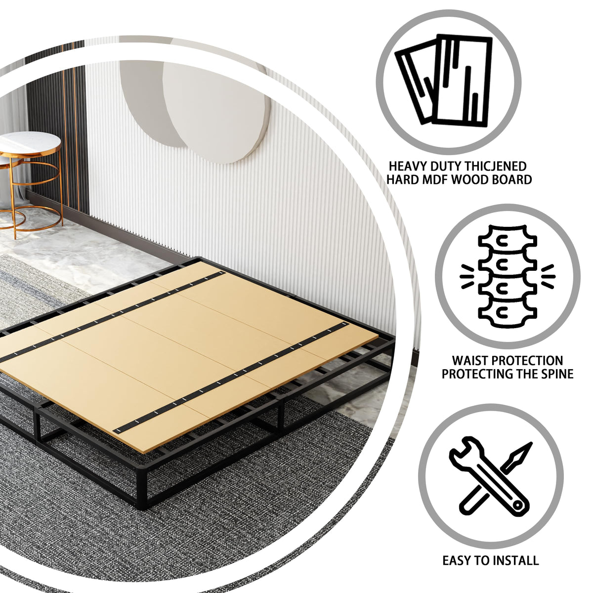 Imperius bed support slats offer a durable foundation for various beds.
