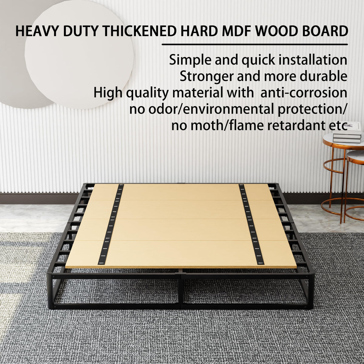 Imperius bunkie board underbed support provides mattress stability.