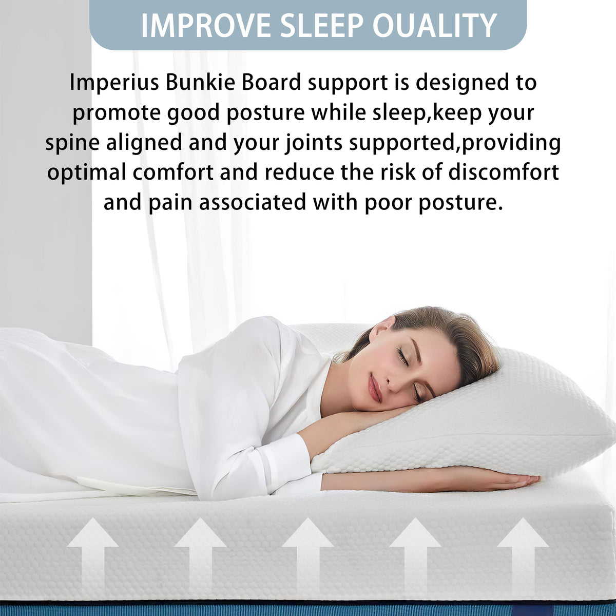 Imperius foldable bed board is easy to store and travel-friendly.