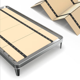Imperius heavy-duty splints, twin 30x60, unfolded on bed frame for firm support.