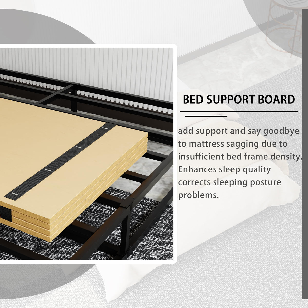 Imperius underbed board folded flat for easy storage when not in use.