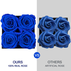 Impouo blue rose gift box, a luxurious present for birthdays and anniversaries.