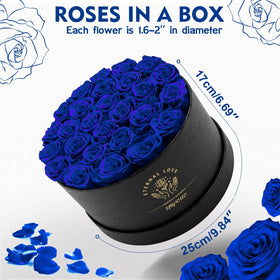 Premium gift packaging for Impouo Forever Flowers keepsake.