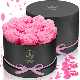 Impouo Forever Flowers red roses in a box, timeless keepsake