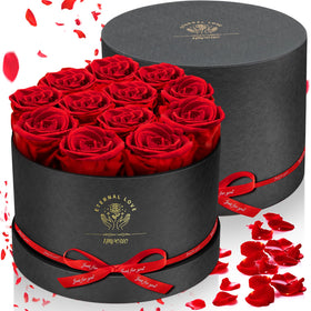 Impouo heart-shaped box with roses, elegant gift for any special occasion