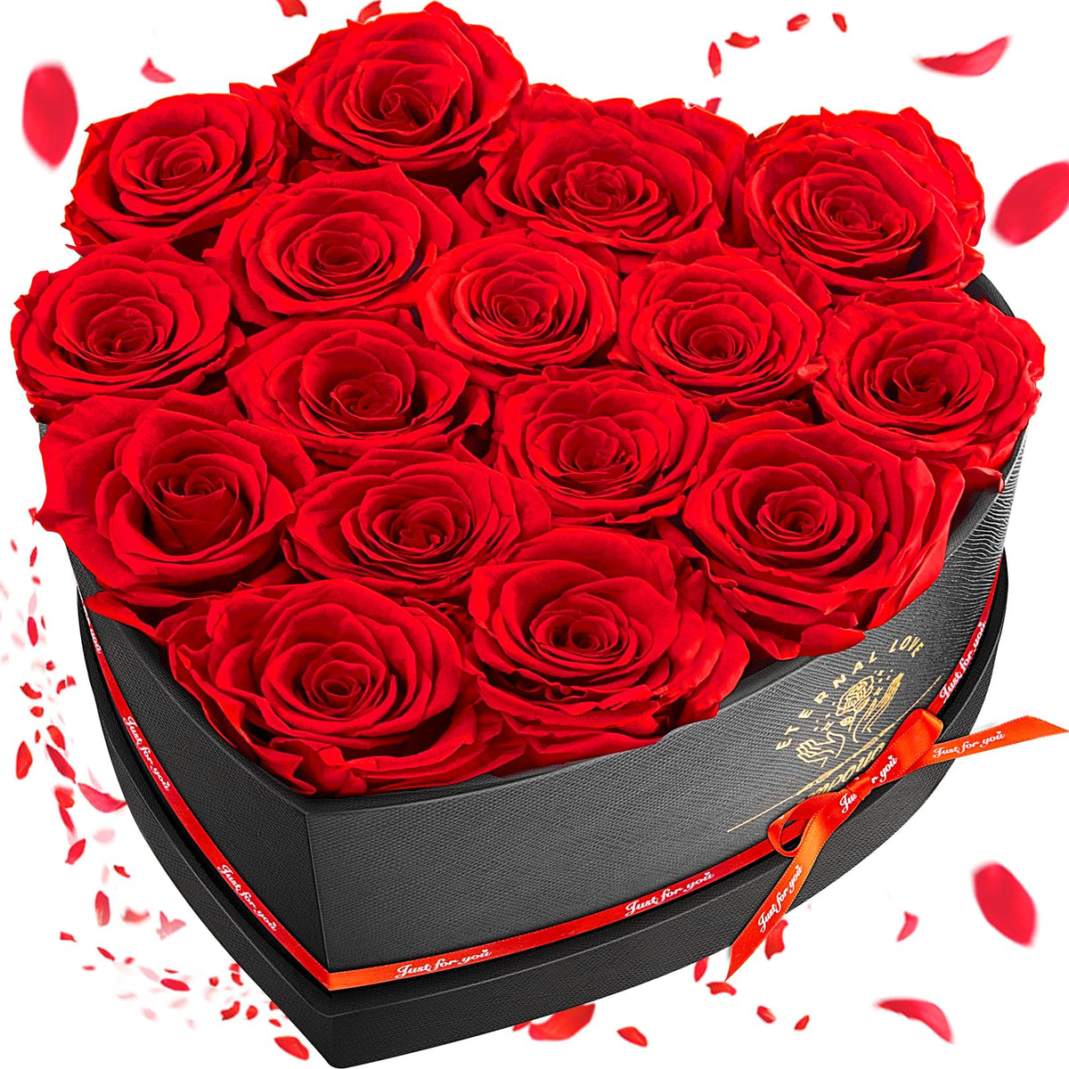 Impouo preserved rose heart box showing lasting beauty for a thoughtful gift