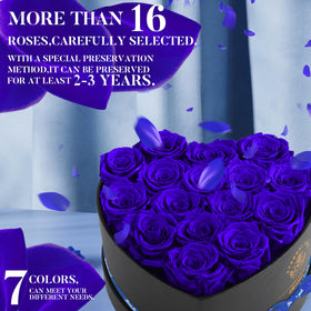 Impouo preserved rose in box gift, ideal for celebrations.