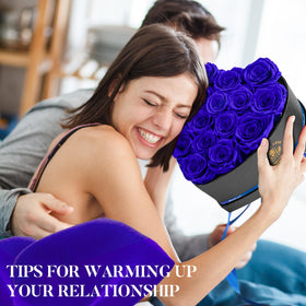 Impouo Valentines Day preserved flowers box for a lasting gesture.