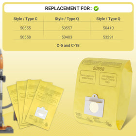 Improvedhand compatibility chart for Type C/Q confirms easy model matching