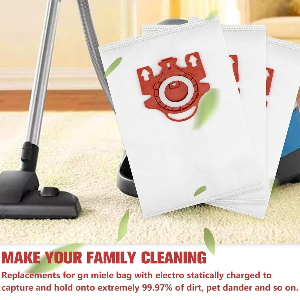 Improvedhand complete pack with filters and brush for easy maintenance.