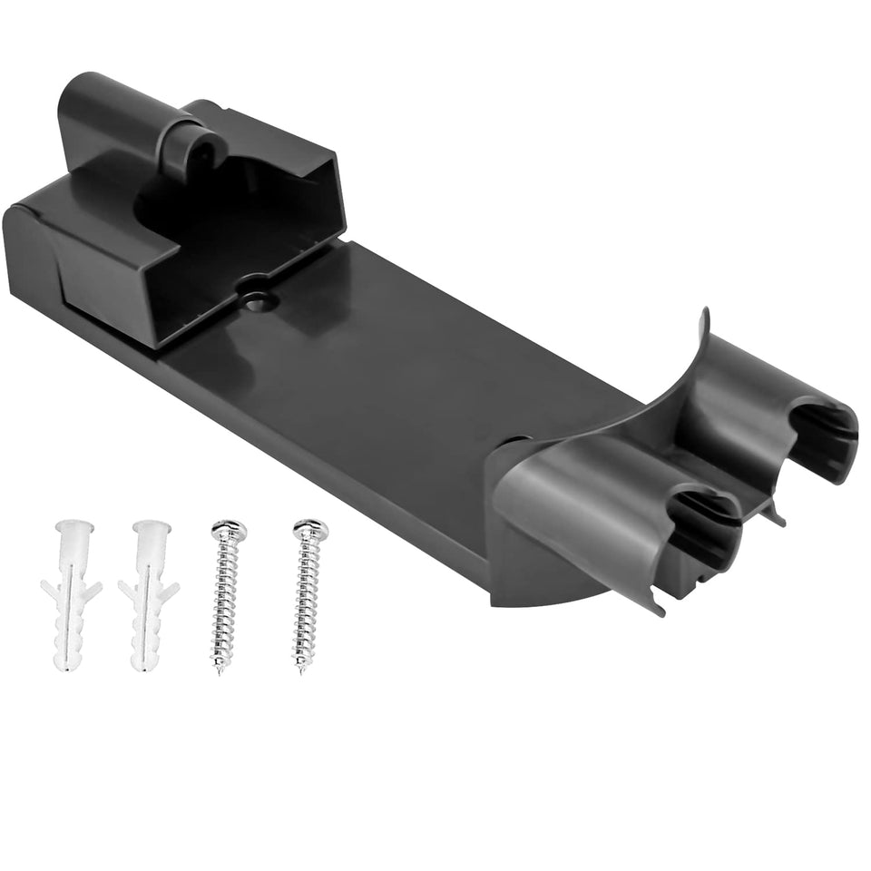 Improvedhand docking station on wall for Dyson V7/V8, organized and ready.