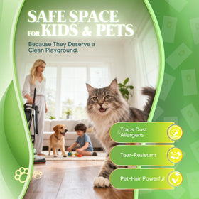 Improvedhand dust seal performance illustration on replacement bags