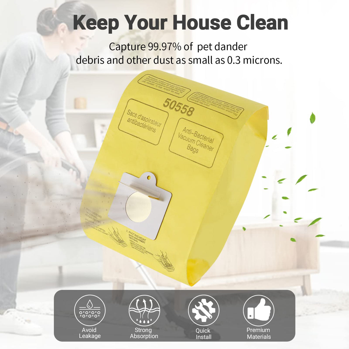 Improvedhand Kenmore bags pack of 20 ready for multi-room cleaning