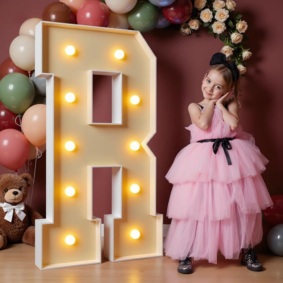 imprsv 4ft marquee letter frame for dramatic party backdrop