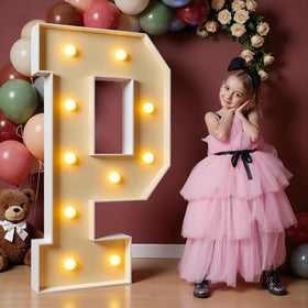 imprsv 4ft marquee letters backdrop setup for a dramatic party photo wall.