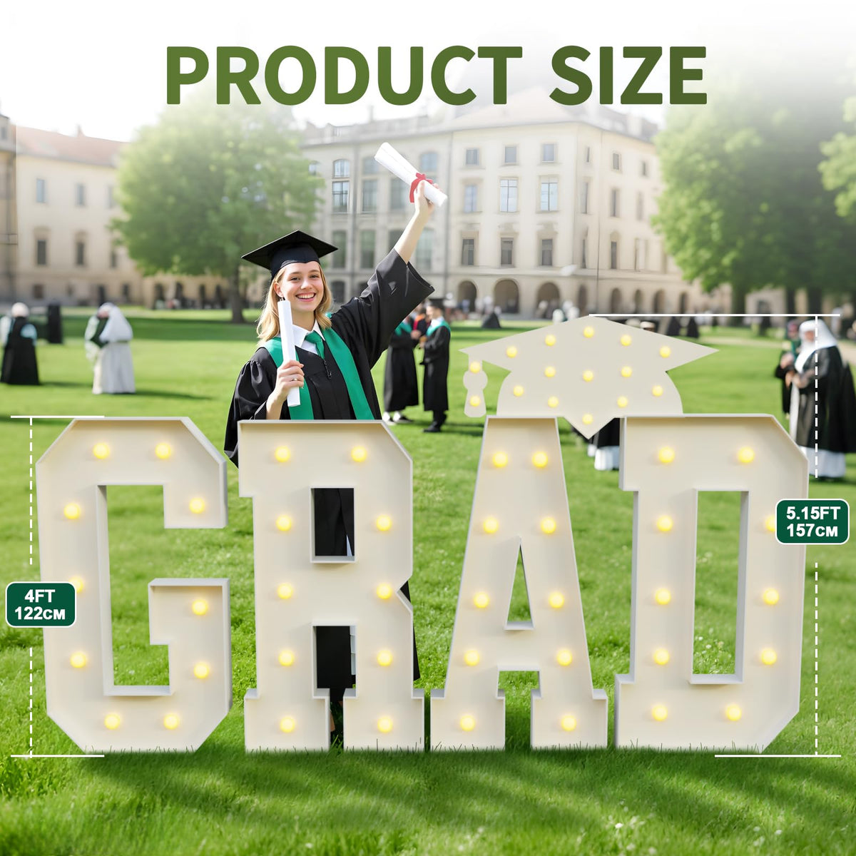 imprsv Grad Class of 2026 letters designed for sturdy display during celebrations