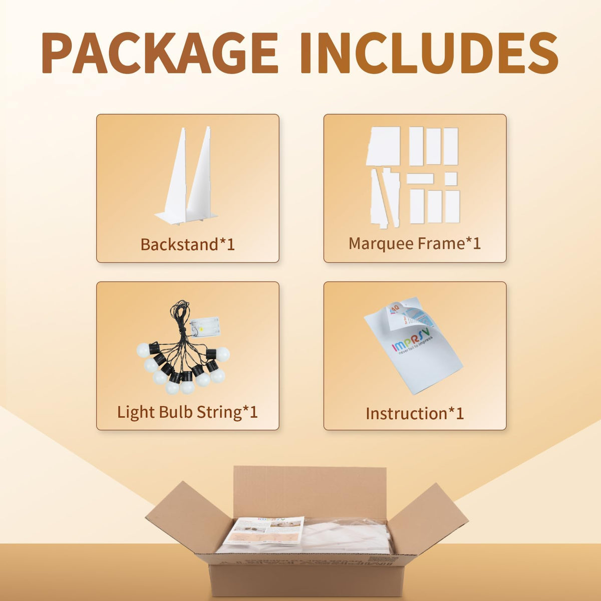 imprsv light bulb string kit provides bright, customizable illumination.