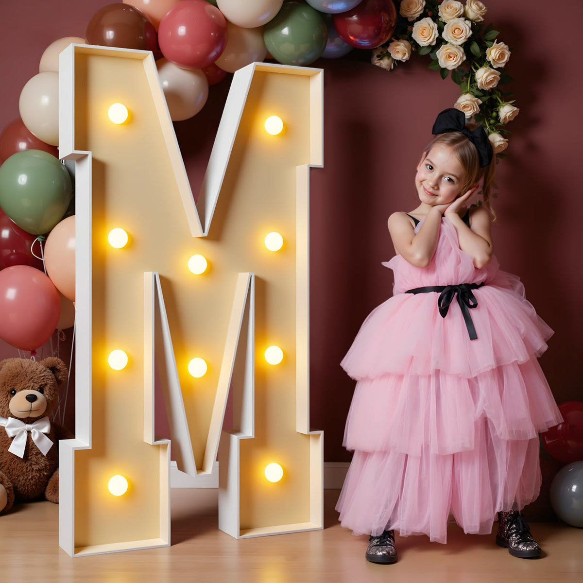 imprsv marquee letters four feet setup backdrop for celebrations and photo ops